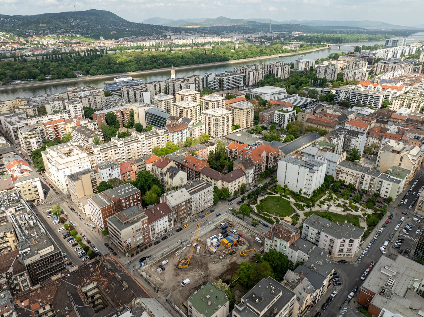 DBCN projektek elhelyezkedése Budapesten